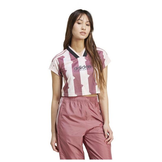Adidas Γυναικεία κοντομάνικη μπλούζα Tiro Cut 3-stripes Baby Tee Adidas Γυναικεία κοντομάνικη μπλούζα Tiro Cut 3-stripes Baby Tee